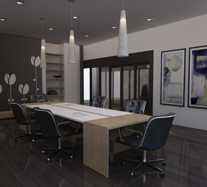 میز کنفرانس زرین