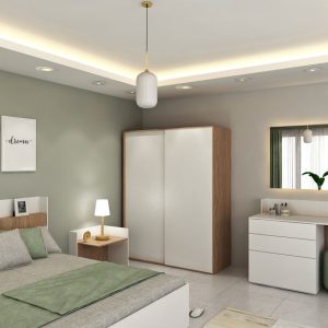 اتاق خواب با کمد دیواری مدل BKH-WC11