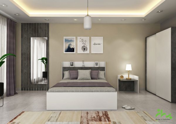 اتاق خواب با کمد دیواری مدل BKH-WC11