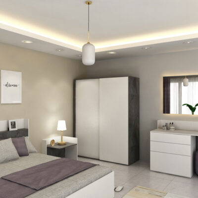 اتاق خواب با کمد دیواری مدل BKH-WC11