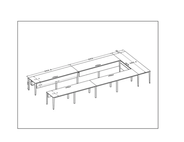 میز کنفرانس مدل BKO-CD21