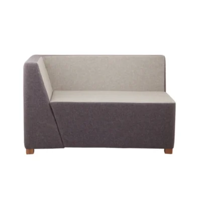 مبل مکعبی دو نفره، دارای یک دسته در یک سمت