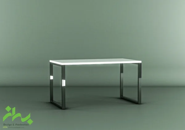 میز کارمندی پایه مثلثی ساده بدون کتیبه مدل ST-21
