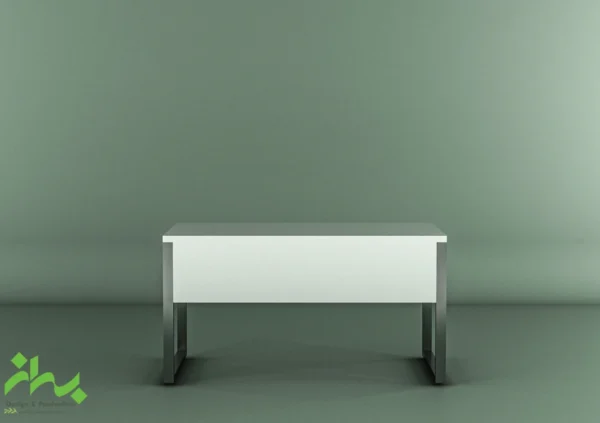 میز کارمندی پایه مستطیلی ساده با کتیبه کامل (1)
