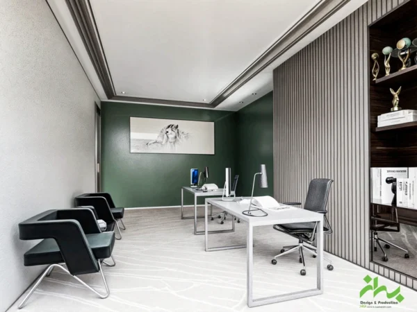 میز کارمندی پایه مستطیلی ساده بدون کتیبه (3)